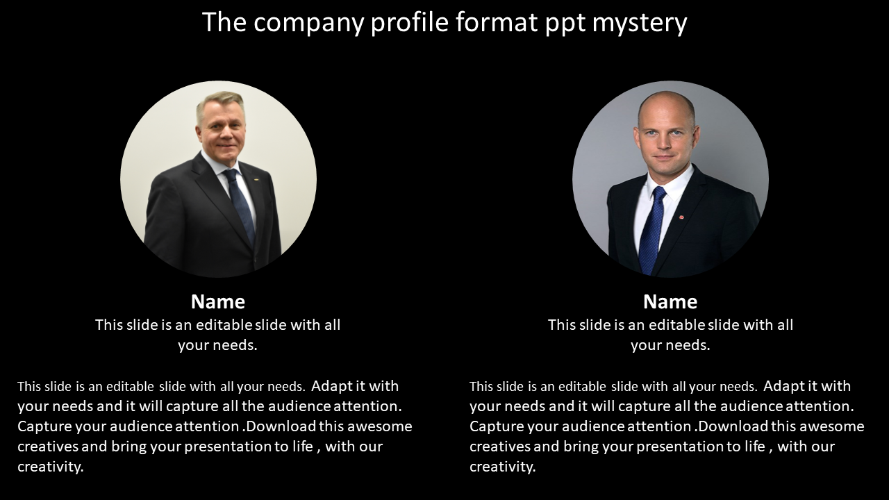 Free - Ultimate Company Profile Format PPT Presentation Themes